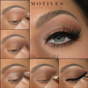 Eye Shadow Black, Gold Eye Shadow, Eyeshadow Guide, Basic Makeup Tutorial, Make Up Designs, Makeup Secret, Gold Eyeshadow, Eye Makeup Designs, Nude Eyeshadow