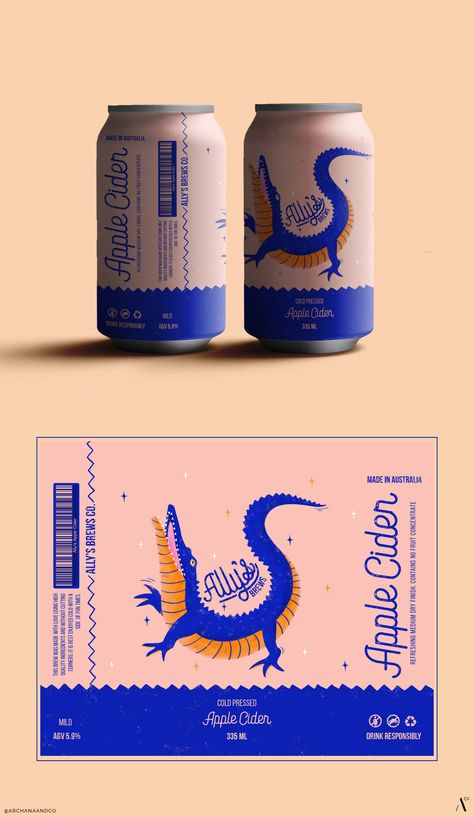 Maximalist Product Design, Cans Design Packaging, Cool Beer Can Design, Illustration Label Design, Typography Product Design, Graphic Design Product Packaging, Can Label Design Packaging, Beer Can Design Illustrations, Cool Beer Labels