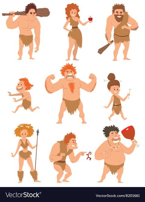 Caveman Cartoon, People Cartoon, Cave Drawings, Human Evolution, Png Images, Evolution, Vector Images, Vector Free, Zelda Characters