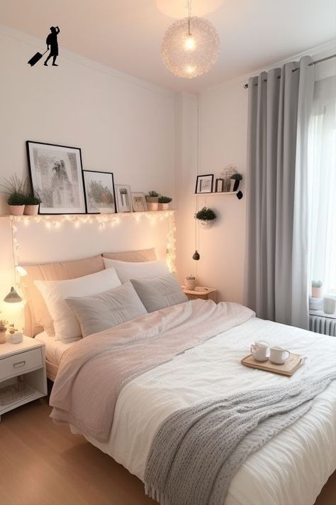 Simple Aesthetic Room Ideas Bedrooms, Cosy Minimalist Bedroom, Bedroom Aesthetic Cozy Minimalist, Teen Bedroom Ideas Aesthetic, Young Lady Bedroom Ideas, Teen Bedroom Ideas Girl, Girl Room Ideas Teenagers, Cute Bedroom Ideas For Small Rooms, Bedroom Ideas Small Spaces