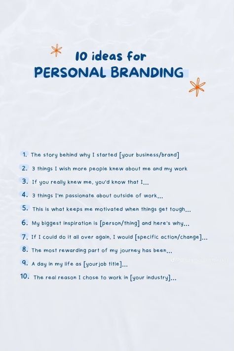 Social Media Personal Branding, Personal Growth Content Ideas, How To Brand Yourself Social Media, Personal Branding Presentation, Building Your Personal Brand, Personal Branding Content Ideas, Building Personal Brand, Branding Content Ideas, Personal Brand Content Ideas