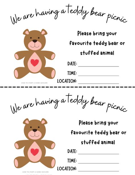 Regressor Age, Teddy Bear Activities For Toddlers, Teddy Bear Crafts For Toddlers, Teddy Bear Preschool Activities, Teddy Bear Toddler Activities, Teddy Bear Day Kindergarten, Teddy Bear Crafts Preschool, Teddy Bear Picnic Theme, Teddy Bear Activities For Preschool