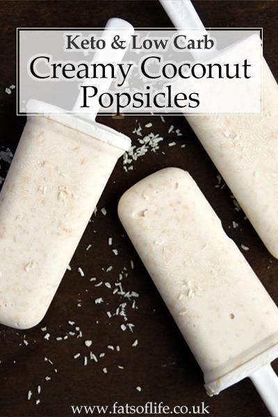 Keto Popsicle, Coconut Ice Cream Recipes, Veggie Noodle, Coconut Popsicles, Homemade Candy Bars, Coconut Desserts, Keto Sweets, Ice Cream Ingredients, Keto Ice Cream