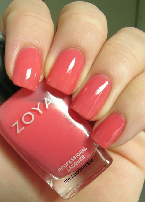 Zoya Maya Guava Nail Color, Jelly Watermelon Pink Nails, Guava Nails, Coral Nail Colors, Watermelon Color Nails, Watermelon Pink Nails, Nails Colors Summer, Stars Nails, Lovely Pic