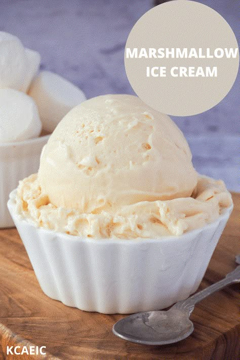 Fun Ice Cream Flavors, Marshmallow Ice Cream Recipe, Marshmallow Ice Cream, Smores Ice Cream, Homemade Ice Cream Recipes Machine, Ice Cream Recipes Machine, Gelato Recipe, Ice Cream Mix, Ice Cream Maker Recipes