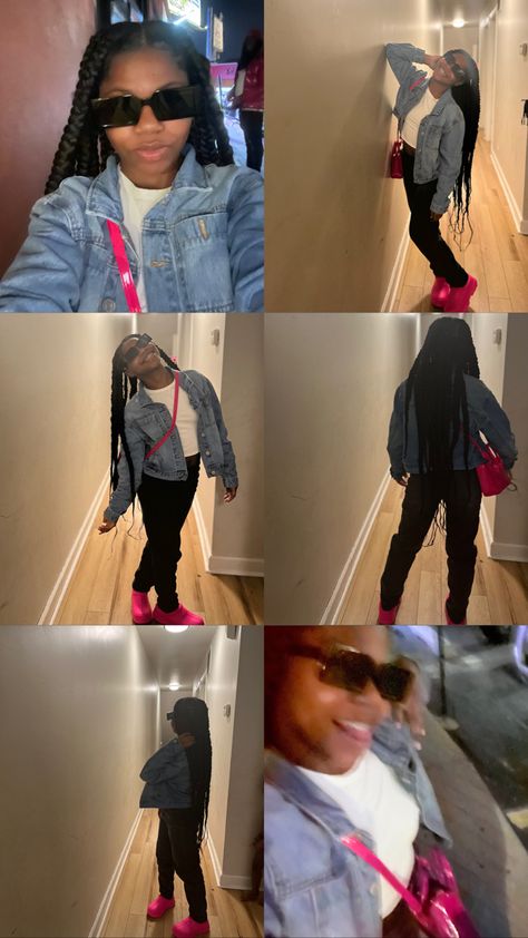 This outfit is for anyone looking for ways to style their pink Tasman Boots #blackgirl #uggs #fashion #aesthetic Taffy Pink Uggs Outfit, Yellow Ugg Tasman Outfit, New Valence Outfits, Hot Pink Tasman Uggs Outfit, Ugg Tasman Rain Boots Outfit, Pink Tasman X Uggs Outfits, Pink Ugg Rain Boots Outfit, Ugg Tasman X Outfit, Pink Ugg Slippers Outfit