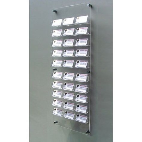 30 Bay Wall Mount Business Card Holder - Free Shipping Di... https://www.amazon.co.uk/dp/B00FG1MHK4/ref=cm_sw_r_pi_dp_x_OB5-zbSKD401H Business Card Holder Display, Gift Card Displays, Medical Furniture, Business Card Displays, Business Card Stand, Brochure Holders, Storage Inspiration, Wall Holder, Small Business Cards