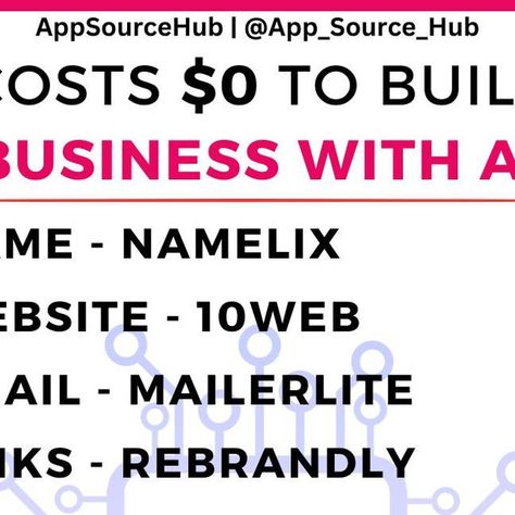 AppSourceHub | Ai | ChatGPT | Technology on Instagram: "It costs $0 to build a business with AI. Start your journey with these Ai Tools. Follow @app_source_hub to get ahead of the game 📈 . ♥️ If you find it useful, please express your appreciation by giving it a like! (P.S. -It won’t cost anything don’t worry just go for it 😉) . ✍️ Feel free to comment your thoughts and queries (Trust me it motivates me a lot 💎) . Get Useful FREE Ai Tools and Websites List.(LINK IN BIO) 👉➡️ Follow: @app_sour Just Go For It, Build A Business, Me App, Building A Business, Go For It, Business Growth, Trust Me, Just Go, A Business