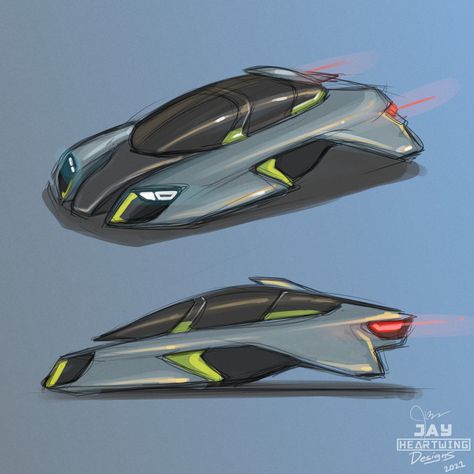 Futuristic Luxury Cars, Futuristic Car Interior Design, Futuristic Flying Vehicles, Sci Fi Car Concept Art, Flying Car Concept Art, Hover Car Concept Art, Future Car Drawing, Cyberpunk Car Concept Art, Flying Car Drawing