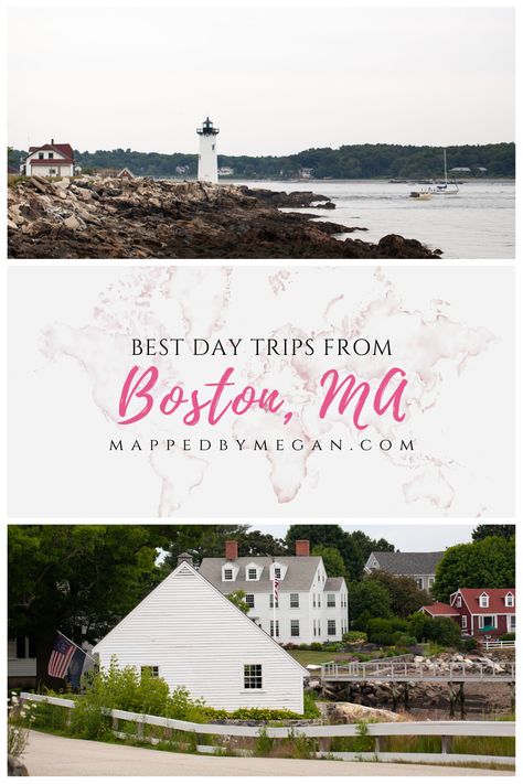 New England Day Trips, Day Trips From Boston, Boston Trip, Boston Map, Usa Travel Map, Usa Places To Visit, East Coast Usa, Catch Flights, Trip Destinations