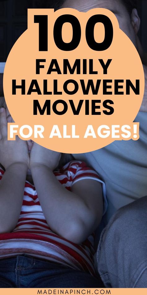 Enjoy a fun-filled Halloween family movie night with this list of Halloween movies tailored for families. This list includes the best Family Halloween Movies of all time - and there are plenty of movies for kids of all ages and scare tolerances. This ultimate list of over 100 family Halloween movies will make your Halloween festivities fun and memorable! You can buy them or stream most of them on Netflix, Disney+, or Amazon Prime! Halloween Movies For Families, Best Movies To Watch With Family, Family Halloween Movie Night, Halloween Traditions Family, Movie Night Ideas Family, Halloween Movies For Kids Families, Kids Halloween Movie Night, List Of Halloween Movies, Halloween Family Movie Night