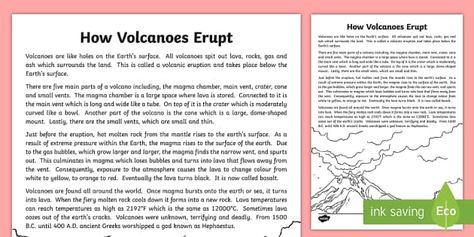 How Volcanoes Erupt Explanation Writing Sample - How Volcanoes Erupt Explanation, literacy, explanations, writing, text types, types of text, writing Resilience Activities, Explanatory Writing, Writing Traits, Explanation Writing, Informative Writing, Writing Voice, Reading Comprehension Lessons, Explanation Text, Literacy Lessons