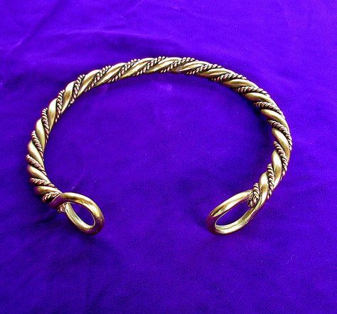 Torc Torque The celtic crown jewels by dad1_, via Flickr Celtic Torc, Celtic Tattoo Ideas, Torc Necklace, Celtic Crown, Wire Wrap Bracelets, Norse Paganism, Viking Jewellery, Free Jewellery Making Tutorials, Icon Jewelry