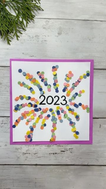 New Years Art For Preschoolers, New Years Craft For Kindergarten, New Years Activity Preschool, New Years Crafts For Kids Preschool, Happy New Year Kids Crafts, New Years Crafts For Kindergarten, Kindergarten New Years Crafts, New Years Activities For Preschool, New Years Handprint Art