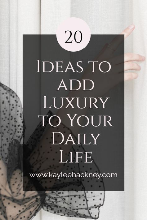 Are you looking for ways to add a little bit of luxury to your daily life? Whether you have a tight budget or are looking to splurge a bit, we've got 20 ideas to get you started. From low-cost beauty treatments and getting your groceries delivered, to a day in a spa and a luxury vacation, these ideas can help you experience a little extra luxury in your life. Discover the possibilities in our list of 20 Ideas to Add Luxury to Your Daily Life. Healthy Luxury Lifestyle, Quiet Luxury On A Budget, How To Add Luxury To Your Life, Lady Of Leisure Aesthetic, Beautiful Astethic, Little Luxuries, High End Lifestyle, Quiet Luxury Home, Luxury Mom