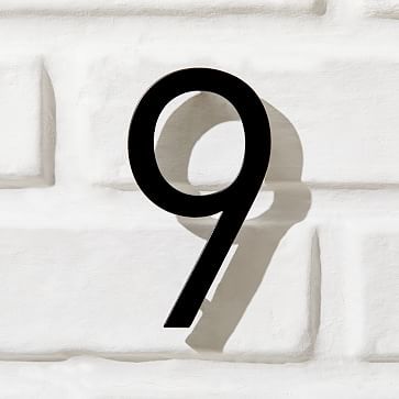 Modernist House Numbers - Black (In-Stock & Ready to Ship)