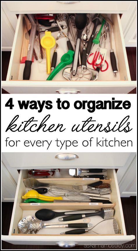 How to organize your utensils in 30 minutes or less | Ask Anna Kitchen Utensils Organization, Organize Kitchen Utensils, Utensils Organization Ideas, Kitchen Organization Utensils, Kitchen Utensil Drawer, House Is A Mess, Utensil Drawer Organization, Organize Kitchen, Kitchen Utensil Organization