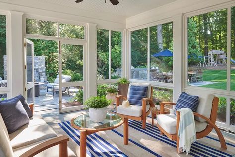 32 Relaxing Three-Season Porch Ideas to Try Three Season Porch Ideas, 3 Season Porch Ideas, Sunporch Ideas, Deck Renovation, Screened Porch Decorating, 3 Season Porch, All Season Room, Three Season Porch, Porch Design Ideas