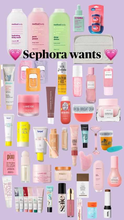 #sephora #ulta #makeup #fyp #wants #skincare #elf #glowrecipe Sephora Preppy, Preppy Skincare, Ulta Makeup, Sephora, Beauty Products, Elf, Cut Out, Beauty