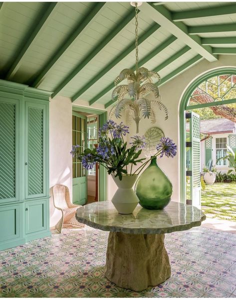 Palm Tree Green Paint Colors, Palm Beach Chic Chandelier, Tropical Rattan Living Room, Palm Ceiling Fan With Light, Dixon Architect, Oliver Messel, Palm Beach Sconces, Sea Island Georgia, Georgia Beaches