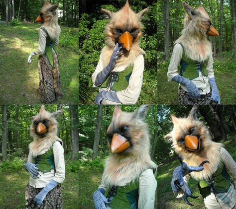 Gryphon Costume, Fancy Dress Costume Ideas, Animal Costumes Diy, Alice In Wonderland Play, Dress Costume Ideas, Fursuit Paws, Halloween Costumes 2014, Clever Costumes, Crazy Costumes