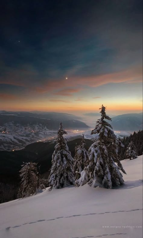 Edit Winter Pines, Winter Sunsets, Snow Days, Winter Mountain, Winter Wallpaper, Winter Magic, Winter Scenery, Winter Beauty, Snow Scenes