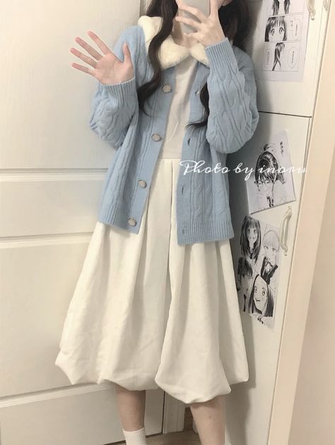 Spring Clothes Aesthetic, Soft Pastel Aesthetic, Pastel Aesthetic Outfit, Clothes Teen, Knitted Cardigans, Comfy Clothing, Pretty Aesthetic, Aesthetic Spring, Outfit Ideas Spring