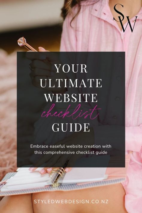 Website Checklist, Branding Checklist, Feminine Wordpress Theme, Launch Checklist, Guide Design, Style Web, Blog Graphics, Website Launch, Website Seo