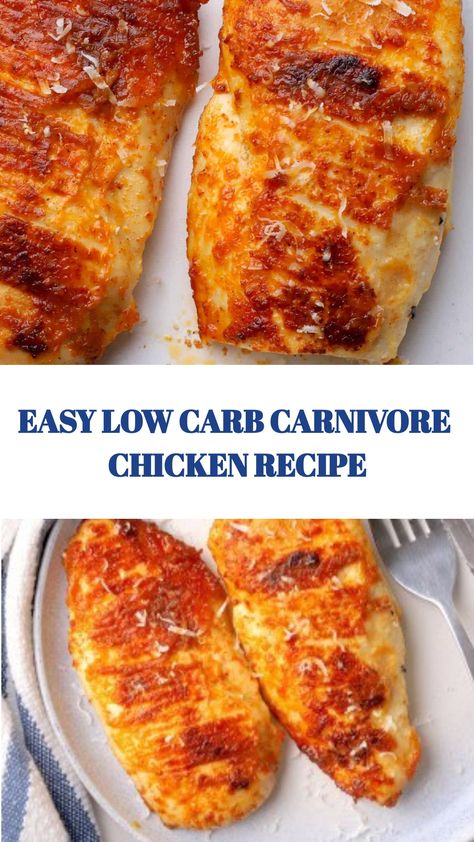 Easy Low Carb Carnivore Chicken Recipe! With just 8 ingredients, you can whip up a delicious low carb meal that's perfect for busy nights. Carnivore Chicken Recipes, Tender Recipes, Caveman Diet Recipes, Ketone Recipes, Healthy Low Fat Recipes, Carnivore Recipes, Recipe Using Chicken, Easy Main Dishes, Chicken Tender