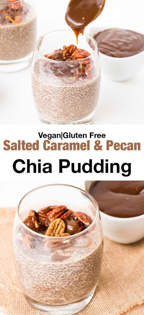 Sugar Free Breakfast, Chia Recipe, Healthy Food Habits, Chia Seed Recipes, Breakfast And Brunch, Chia Pudding Recipes, Healthy Food Facts, Caramel Pecan, Healthy Meals To Cook