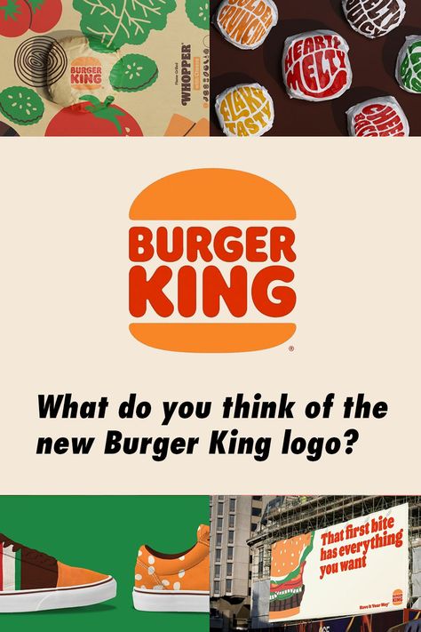 Logo Design Marketing, Identity System, Graphic Design Website, Digital Designer, Good Burger, Burger King Logo, King Logo, Burger King, New Logo