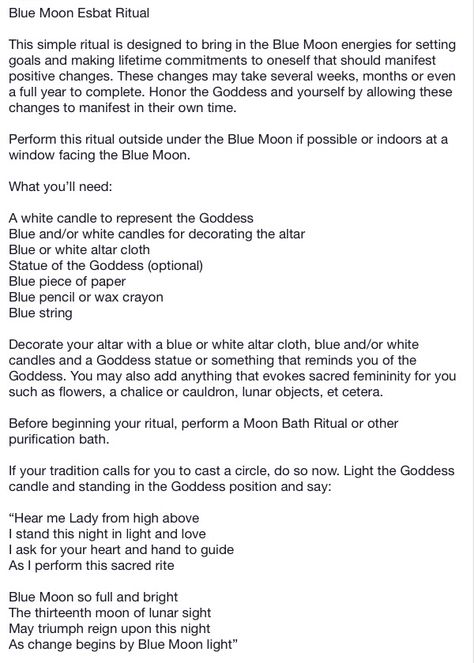 Blue Moon Prayer, Blue Full Moon Ritual, Blue Moon Spells And Rituals, Full Blue Moon Ritual, Super Blue Moon Ritual, Blue Moon Rituals, Moon Capricorn, Moon Date, Lunar Witch