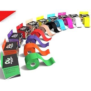 Amazon.com: Kinesiology Tape - Pain Relief Adhesive - Best Therapeutic Muscle Support Aid - Sports Wrap for Knee Elbow Wrist Back Shoulder Ankle & Neck Injury Tape - Physio tap Water Resistant - Price Xes : Health & Household Knee Taping, Bicycle Training Wheels, Physio Tape, K Tape, Neck Injury, Yoga Kurse, Sports Tape, Kinesiology Taping, Injury Recovery