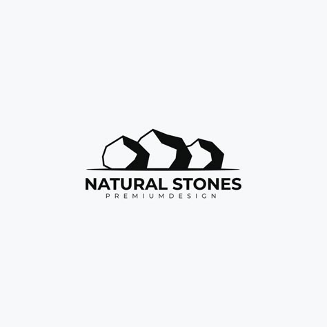 natural stone logo vector, balance stone design illustration, logo inspiration for business Cave Logo Design, Stone Logo Design, Cave Logo, Stone Illustration, Hm Logo, Mining Logo, For Business Logo, Rock Logo, Stone Pavement