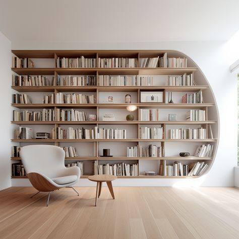 #aesthetic Study Cabinet, Bookshelves Living Room, Minimalist Bookshelves, Bookshelf Aesthetic, Zen House, Japandi Home, Minimalist Kitchen Design, Home Library Design, Bookshelf Design