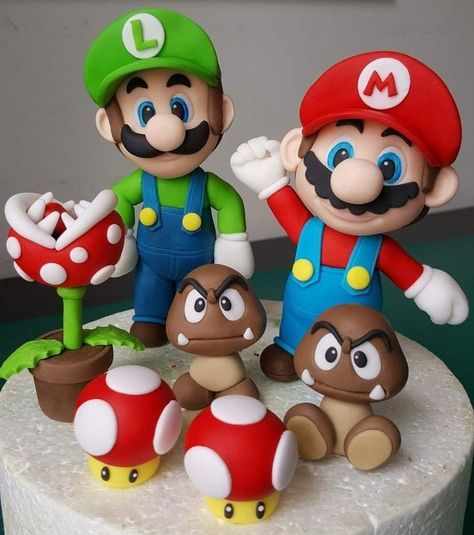 Mario Birthday Cake, Mario Bros Cake, Super Mario Cake, Super Mario Bros Birthday Party, Super Mario Bros Party, Mario Cake, Mario Bros Birthday, Mario Bros Party, Super Mario Birthday Party