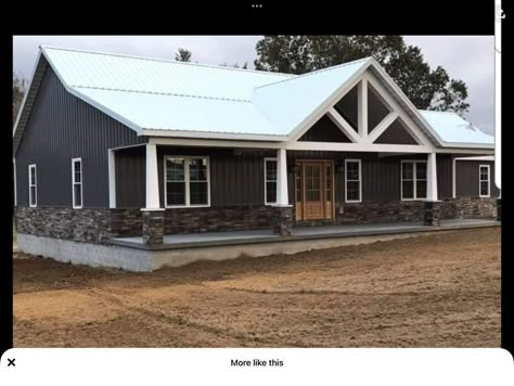 Metal Building House, Exterior Layout, Barndominium Exterior, Metal Building House Plans, Building A Pole Barn, Barn Apartment, Barn House Design, Barn Style House Plans, Building House