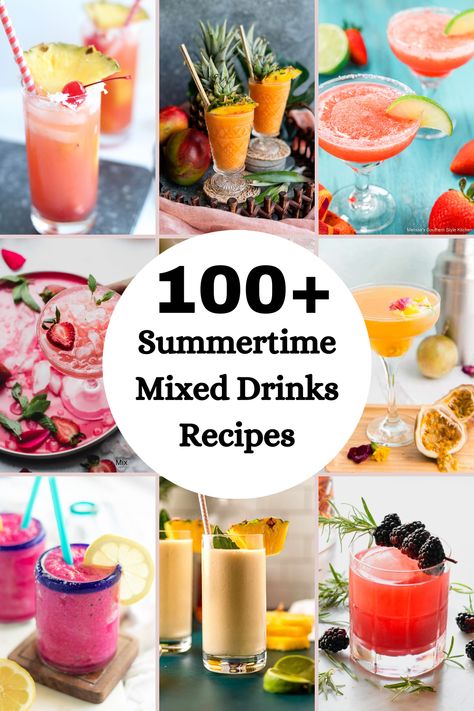 Summer’s in full swing, and there’s no better time to kick back, relax, and sip on Summertime Mixed Drinks! Whether you’re lounging poolside, firing up the grill, or just soaking up some rays on your balcony, we’ve got you covered with over 100 fabulous mixed drink recipes that scream summertime vibes. Summertime Mixed Drinks, Easy Strawberry Mojito Recipe, Fun Summer Drinks Alcohol, Mixed Drinks Alcoholic, Summer Rum Cocktails, Mixed Drink Recipes, Summer Drinks Alcohol Recipes, Dessert Cocktails, Frozen Drinks Alcohol