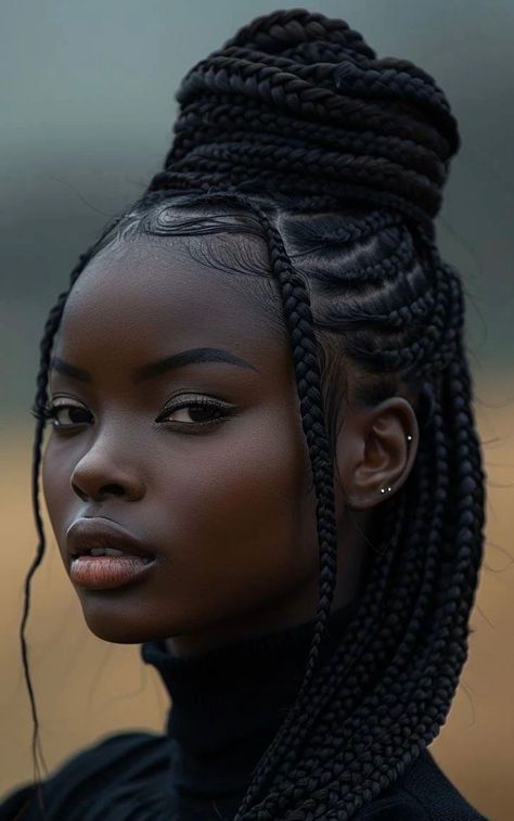 Box Dreads, Watercolor Faces, Layered Braids, Hairstyles Trending, Κούρεμα Bob, Braid Trends, Cornrow Braids, Black Royalty, Fishtail Braid