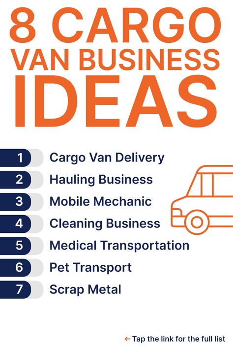 Here are lucrative business opportunities and ways to make money with a cargo. #cargovanbusinessideas Profitable Small Business Ideas, Logistics Design, Trucking Business, Medical Transportation, Mobile Mechanic, Business Marketing Plan, Amazon Business, Show Me The Money, Basic Knowledge