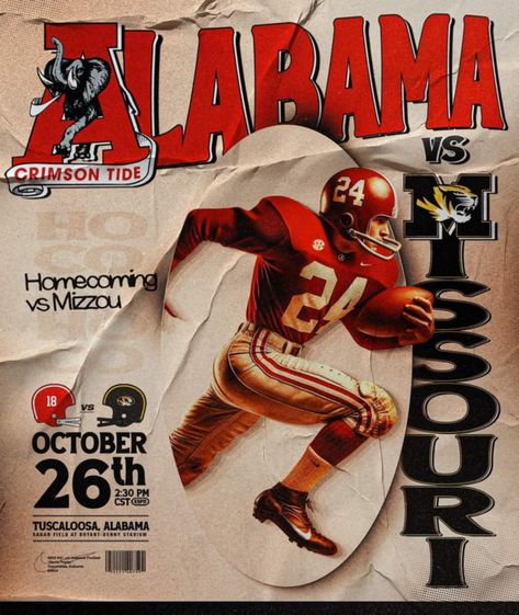 Football Media Day, College Football Art, Football Graphics, Sports Design Ideas, Media Day, Football Art, Alabama Football, Nfl Draft, Crimson Tide