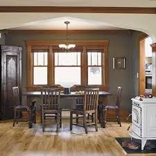 Natural Wood Trim, Oak Wood Trim, Dark Wood Trim, Wood Crown Molding, Molding Design, Oak Trim, Gray Walls, Honey Oak, Interior Painting