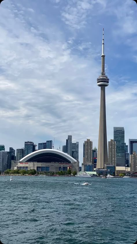 Canada Toronto City, Revolving Restaurant, The Burj Khalifa, Observation Tower, Toronto Skyline, Canada City, Immigration Canada, Lakeside Living, Famous Monuments