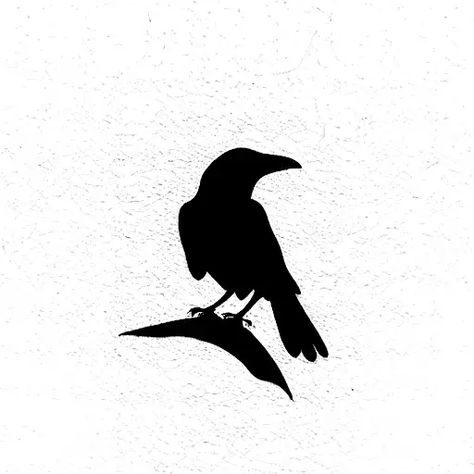 Minimalist "Crow" Tattoo Idea Mini Crow Tattoo, Crow Tattoo Behind Ear, Crow Tattoo Minimal, Crow Wrist Tattoo, Crow Outline Tattoo, Simple Crow Tattoo, Small Crow Tattoo, Crow Tattoos For Women, Crow Tattoo Ideas