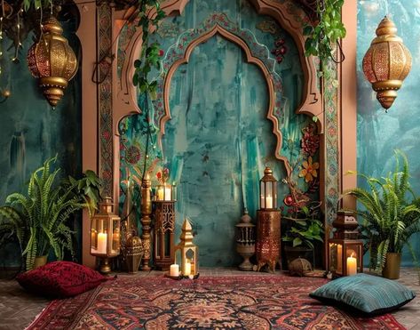 Photo Studio Design, Moroccan Nights, Large Photography, Scene Background, Ramadan Decoration, Wedding Backdrop Design, Garden Party Decorations, Studio Backdrops, Eid Al Fitr