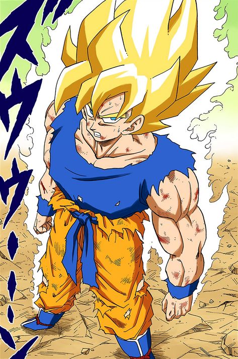 Goku Super Saiyan Wallpapers, Goku All Transformations, Goku Manga, Dbz Manga, Image Dbz, Goku Wallpaper, Dragon Ball Painting, Dragon Ball Art Goku, Goku Super