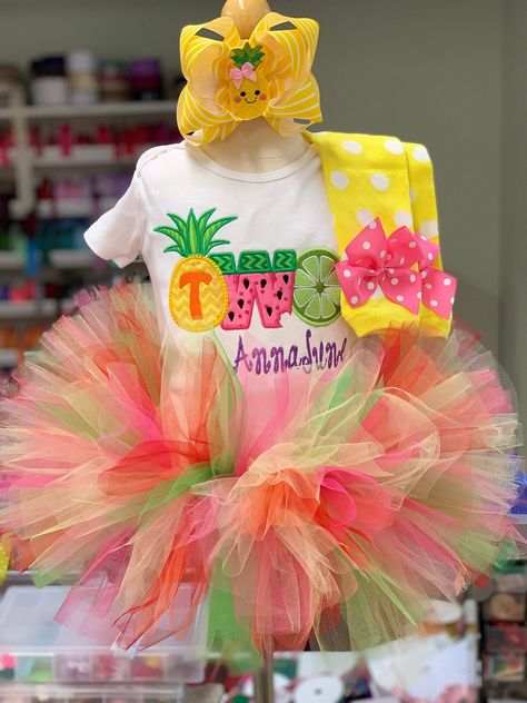 Fruit First Birthday Photoshoot, Twotti Fruity Photo Shoot, Tutti Frutti Birthday Party Outfit, Twotti Fruity Party Outfit, Two Tutti Fruity Birthday, Twotti Fruity Outfit, Twotty Fruitty Birthday Theme, Twotie Frutti Birthday, Twoty Fruity Theme