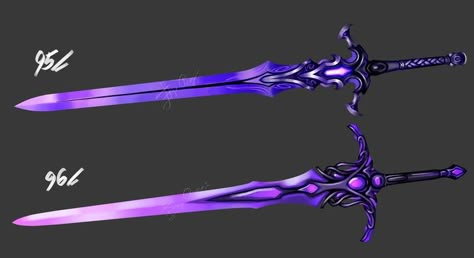 Armadura Ninja, Purple Color Schemes, Anime Demon Boy, Fantasy Props, Technology Wallpaper, 다크 판타지, Elsword, Cool Swords, Arm Armor