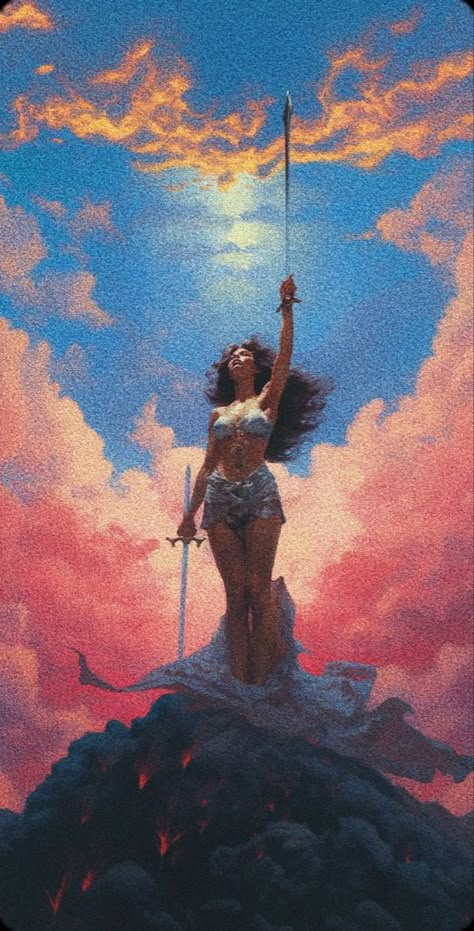 Mode Poses, Spiritual Artwork, Goddess Energy, Goddess Art, Pretty Wallpaper Iphone, Poses References, Fantasy Aesthetic, Ethereal Art, Painting Inspo