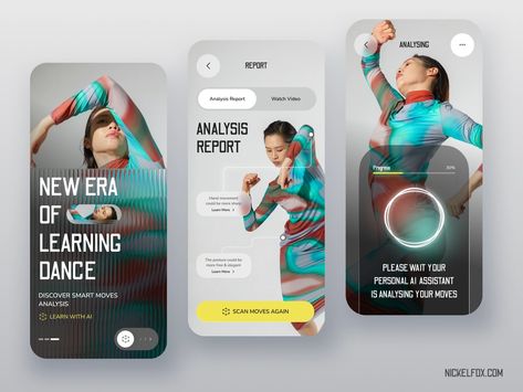 DanceSkillz - AI-Powered Dance Enhancement App by Piyush Kumar Singh for Nickelfox - UI/UX Design on Dribbble Dance App, Logotype Branding, App Ui Design, Design Visual, Design Research, My Team, Mobile Ui, App Ui, Ui Ux Design